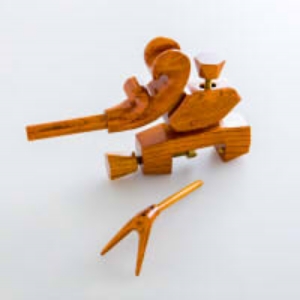 万力 大砲 ケヤキ製